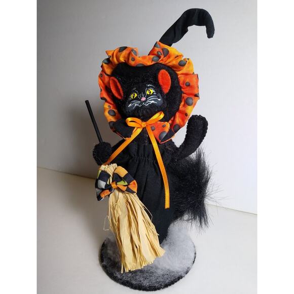 Annalee Black Cat Artist Doll Halloween 8 Inch Original 2015 - Picture 1 of 4